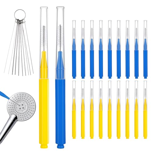 20 pcs Mini Shower Head Cleaning Brush Shower Head Cleaner Tools Multifunctional Shower Head Cleaner Anti-Clogging Mini Crevice Shower Head Bristle for Small Hole Bathroom