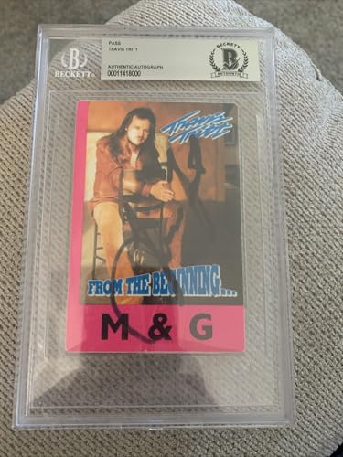 Travis Tritt Signed Backstage Pass BAS Authentication Autograph