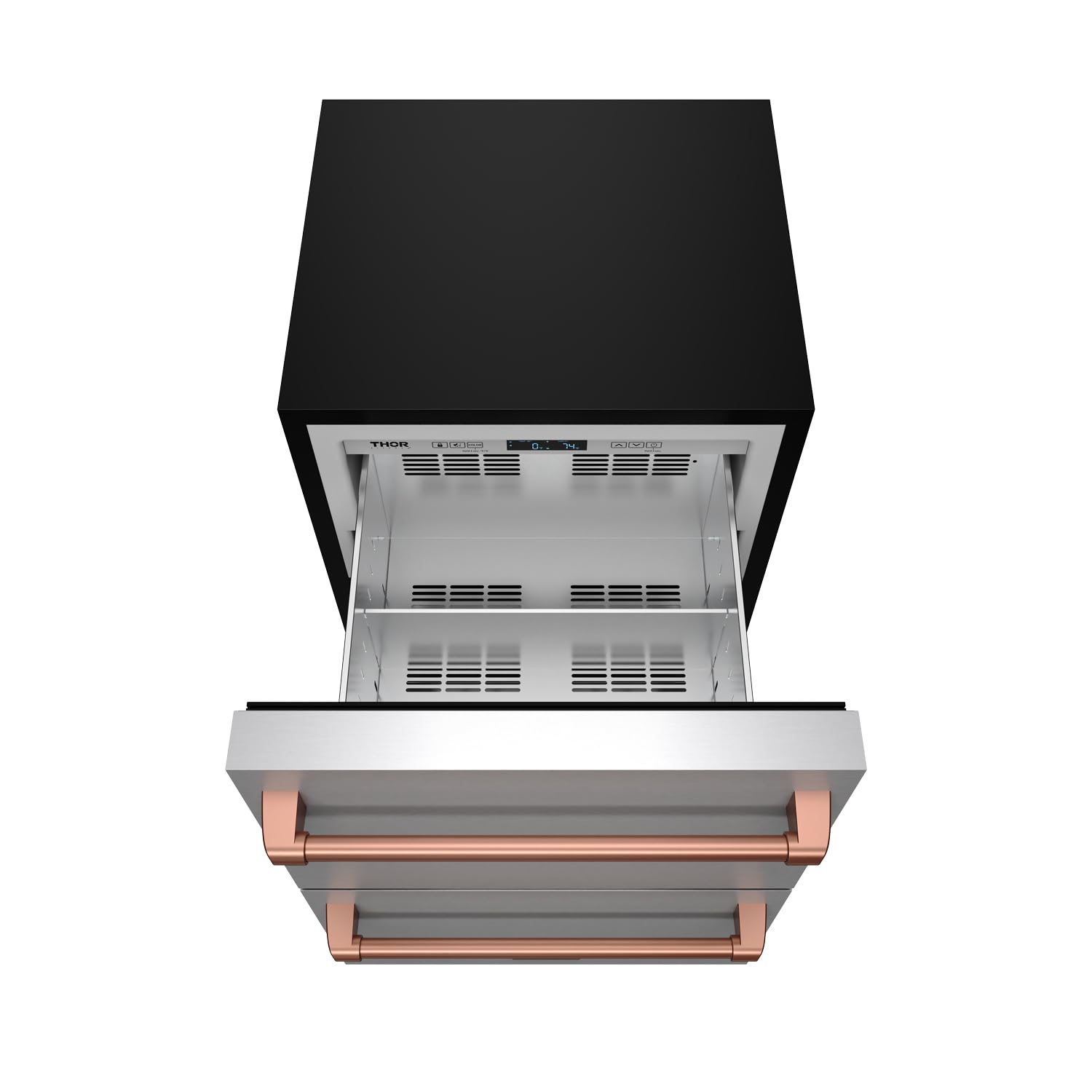 24 Inch Undercounter Built-In/Freestanding Drawer Freezer – Stainless Steel/Rose Gold | Gordon Ramsay Series on Fridge.com - View 4