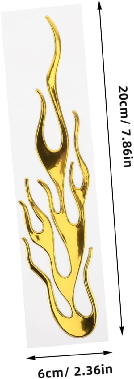 PRETYZOOM 10pcs Motorcycle Accessories Flame Stickers Decals for Motorbikes Unique Decorative Car Stickers