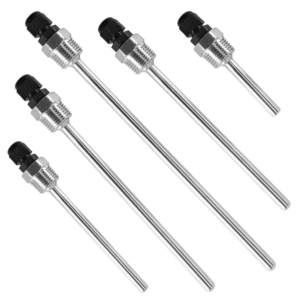 Thermowell Dompelhulzen 1/2 van roestvrij staal 304, 8 x 50 mm