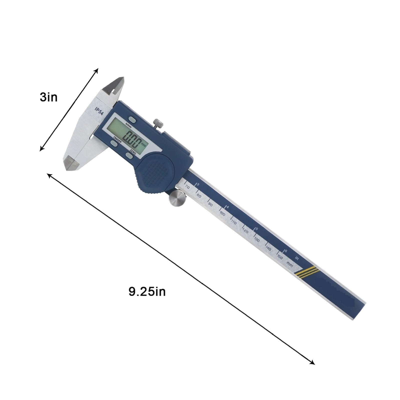 Cyfrowa suwmiarka, hartowana stal nierdzewna 0-150 mm suwmiarka cyfrowa mikrometr elektroniczny przyrząd pomiarowy suwmiarki, wszechstronny(0-300 mm)