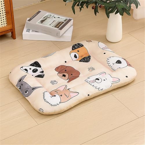 Large Dog Beds Odot Christmas Dog Bed, Small Medium Large size Dogs, Flannel Washable Pet Bed for Cat Puppy Crate, Calming Dog Sofa, Soft and Fluffy (Dog Party,M)