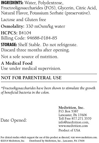 Medtrition HyFiber Daily Liquid Fiber for Regularity and Soft Stools, 12 Grams Soluble Fiber, 32 fl oz 1 Bottle