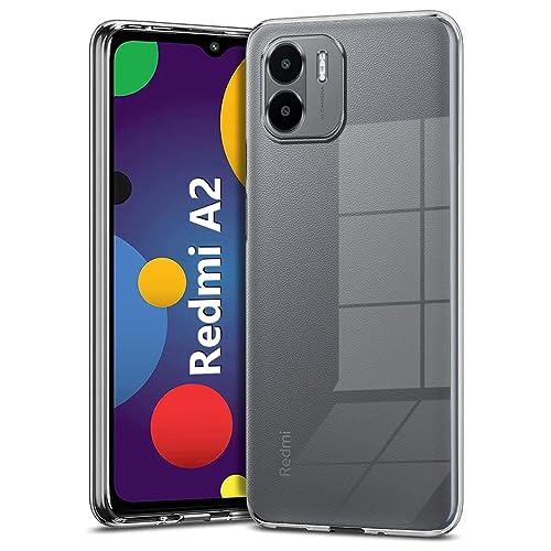 Image of Fashionury Crystal Clear Case for Redmi A2 | Yellowing Resistance | Transparent TPU Silicone | Raised Camera Lips | Slim Transparent Cover