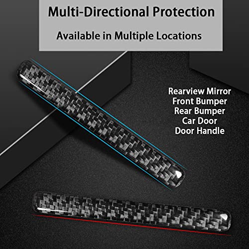 Image of Anti-Scratch Protector Trim,Carbon Fiber Emblem Door Open Rearview Mirror Shell Protector Side Mark Stickers Decals Badge Labeling Sports Decoration Lossless Installtion Accessories 4 Packs