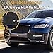 Anti-Theft License Plate Holder Compatible with Jaguar F-Pace 2017-2025, Jaguar F-Type 2014-2024, Front Tow Hook License Plate Bracket Mounting Kit, No Drill Bumper Frame