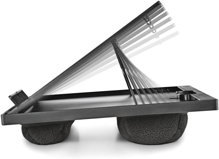 NGS LAPNEST - Multifunctional and Ergonomic Laptop Stand for Laptops up to 15.6 Inches with Padded Base, Adjustable with 8 Levels of Height
