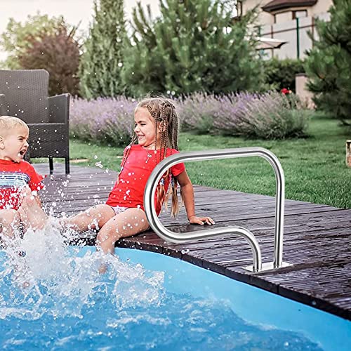 Barandilla de escalera para piscina de acero inoxidable miniatura 5