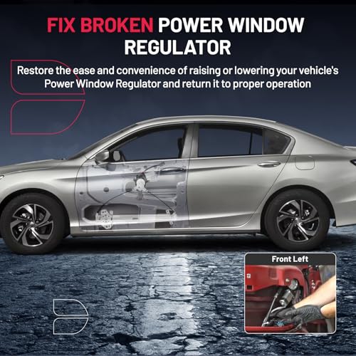 Image of BDFHYK 741-306 Power Window Regulator with Motor Front Left, Compatible with Honda Accord 2003-2007
