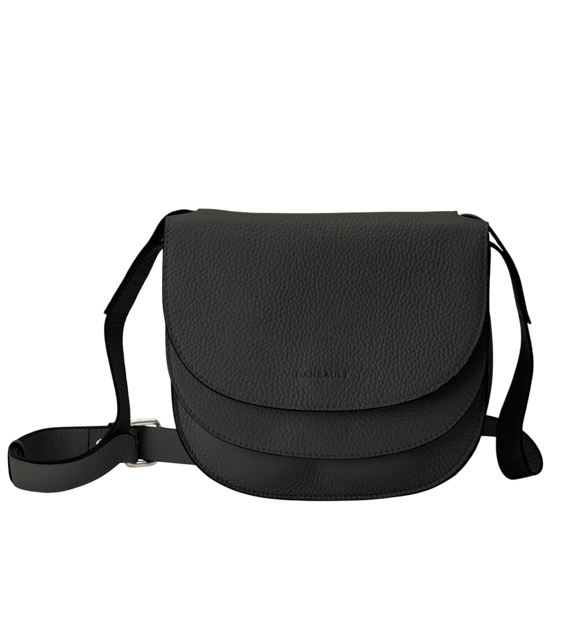 DANEAULT Crescent Double Moon Bag - The Luna - Leather Crossbody Bag for Women - Modern & Functional - Women's Handbag