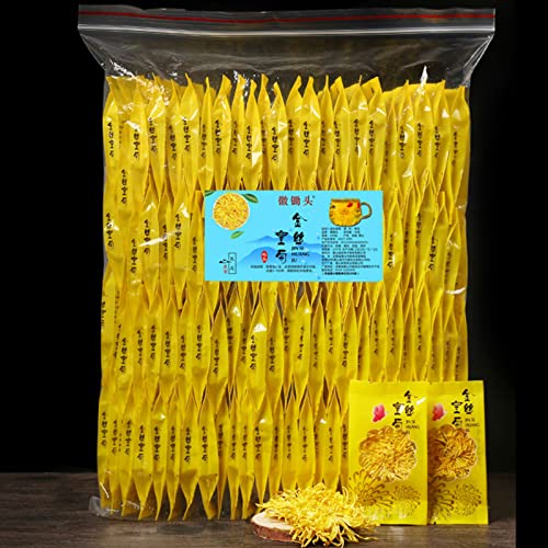 100 Flores Té De Hierbas Dorado Natural Jin Si Huang Ju Tee Calmante Y Relajante Para Dormir El Tee Verde Orgánico Mejora La Vista Alivia El Calor Y Alivia El Calor Del Verano Té Perfumado
