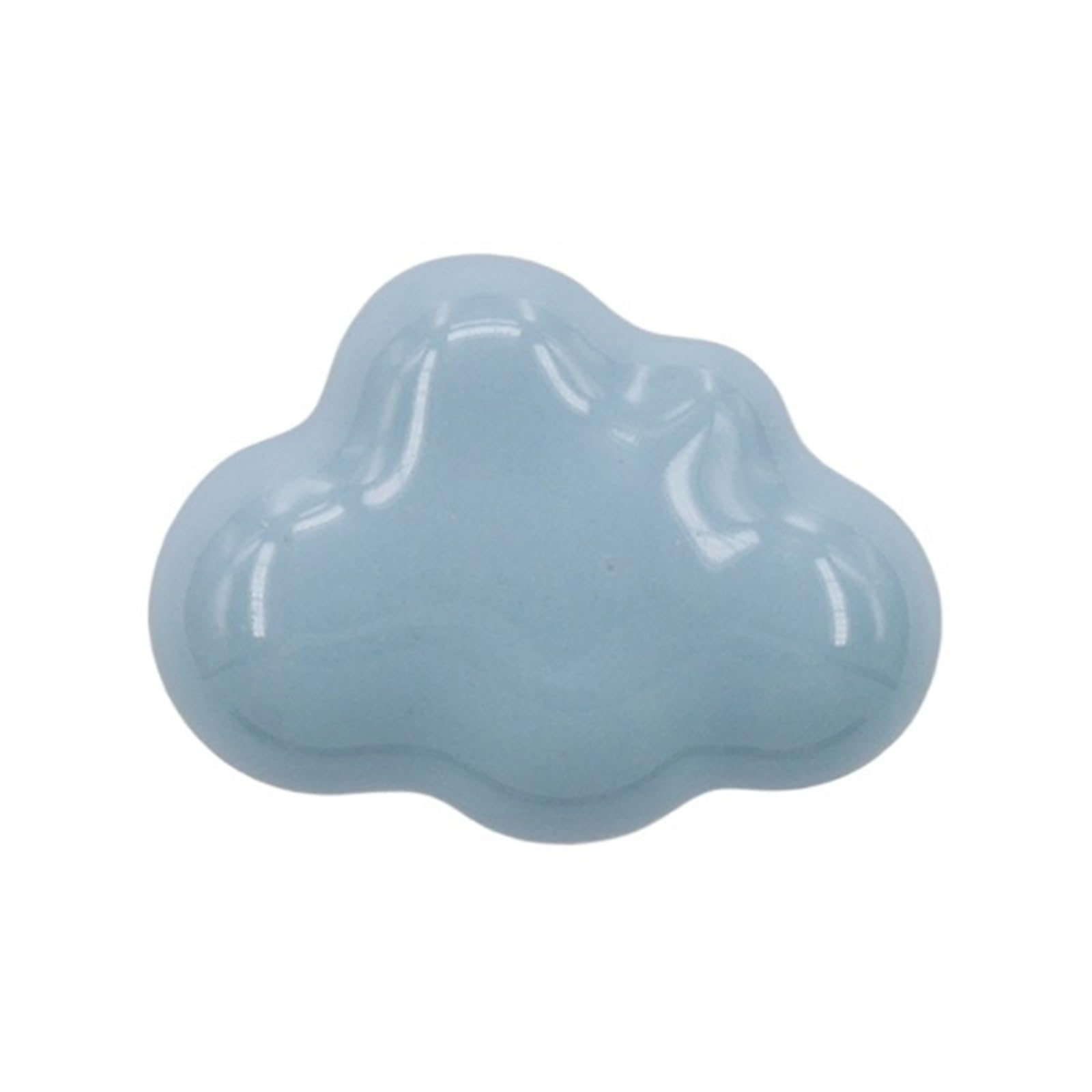 WLIHDB 5Pairs Ceramic Cabinet Knobs Clouds Shape Furniture Door Handles Wardrobe Dresser Drawer Pulls for Chest of Drawer(Color5)