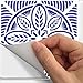 Blumen Decorative Tile Stickers Set 12 Units 6x6 inches. Peel & Stick Vinyl Adhesive Paper Tiles. Backsplash. Staircase. Home Decor. Furniture Decor. Easy to Install DIY.