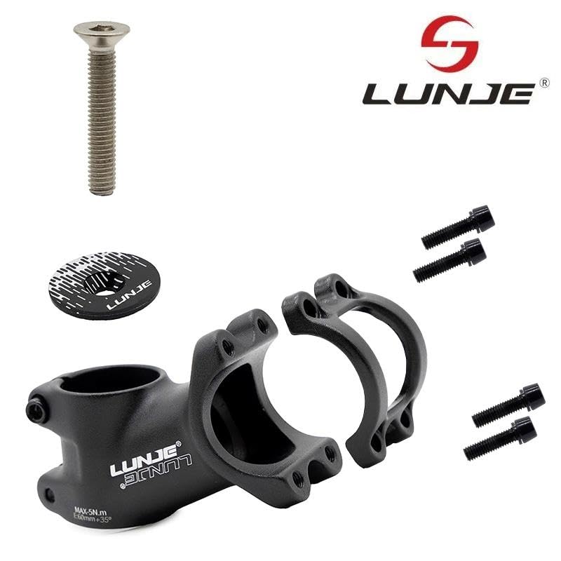 Compatible avec Potence Trottinette Électrique pour guidons de 31,8mm EWPM-004 avec élévation de 35°