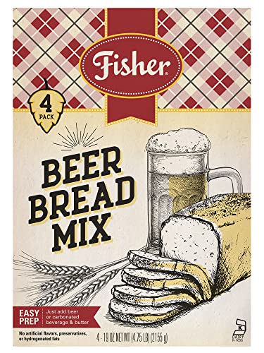 Fisher Beer Bread Mix, 19 Ounce Bags (4 Ct) Per Box (4 Count (Pack Of 1)) #TOP24