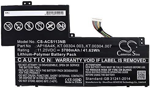 Replacement Battery for Acer Swift 1 SF113-31-P9PV, Swift 1 SF113-31-P9TR, Swift 1 SF113-31-PO8A, SwiftT 1 SF113-31-C43W 11.25V/3700mA