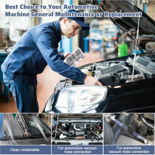 Zuxbolf 113-teiliges Schlauchverbinder Set T Stück Verbinder 12 Größen Schlauch Verbindungsstück Universelles Bewässerung Zubehör für Garten Tropfschlauch wasserdicht & langlebig aus Kunststoff