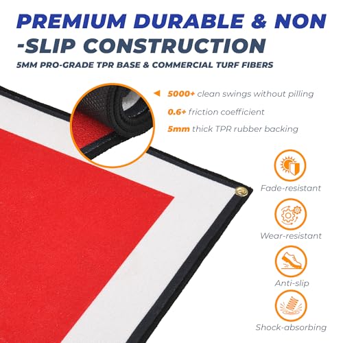 Image of 6x4ft Batting Mat for Batting Stance Practice