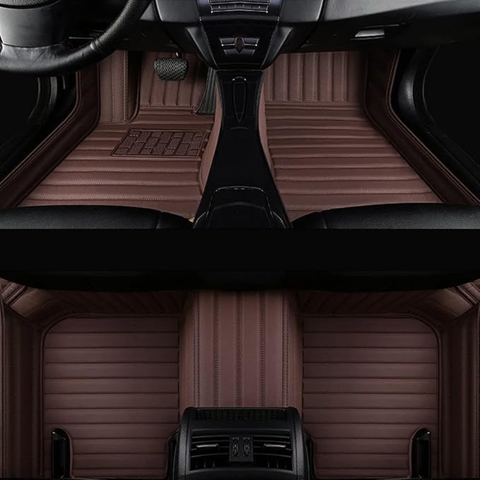 Image of NEXTA 9D Premium Custom Fitted Car Tray Mats Compatible with VinFast VF MPV 7-7 Seater (All 3 Rows) (Coffee)