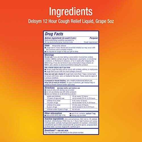 Delsym DEL011 Adult Cough Suppressant Liquid thumb #8