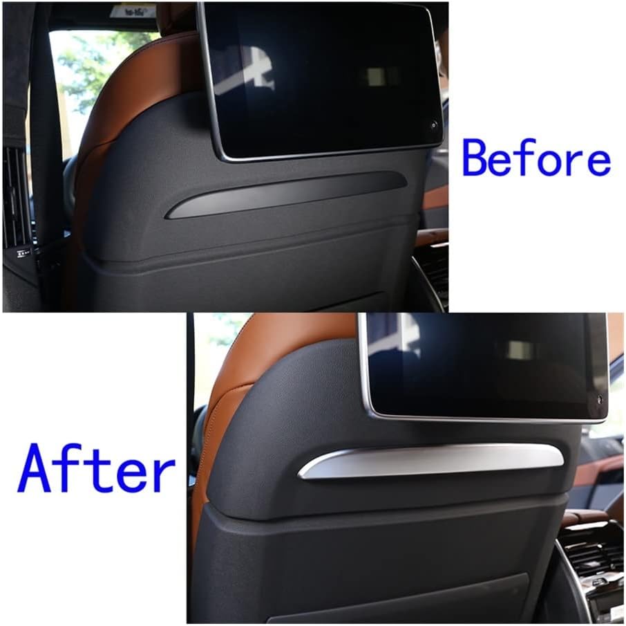 Compatible with BMW X5 G05 X7 G07 2019-2022 ABS Carbon Fiber Car Styling Car Front Row Seat Decoration StripsCar Interior Accessories (Color : Carbon Fiber)