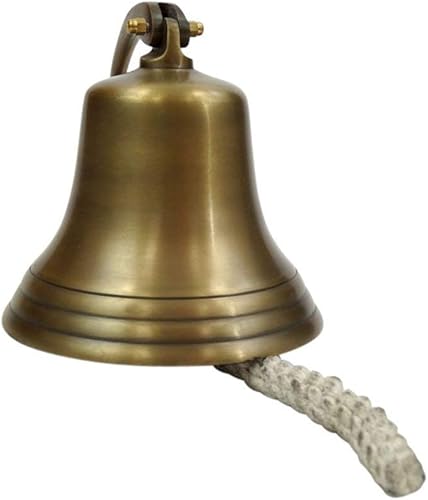 Nagina International Campana de Aluminio Latón Antiguo - Decoración Náutica