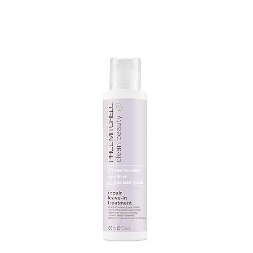 Paul Mitchell Clean Beauty Repair - Tratamiento sin enjuague, acondicionador sin enjuague, restaura hebras, para cabello dañado y quebradizo, 5.1
