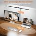 Woputne Desk Lamp with Clamp, Super Wide & Bright, 5 Color Modes x 10 Brightness Levels, 960LM, 12W Computer Monitor Table Light, Flexible Dual Head Monitor Light for Office, Study, Crafts & Drawing