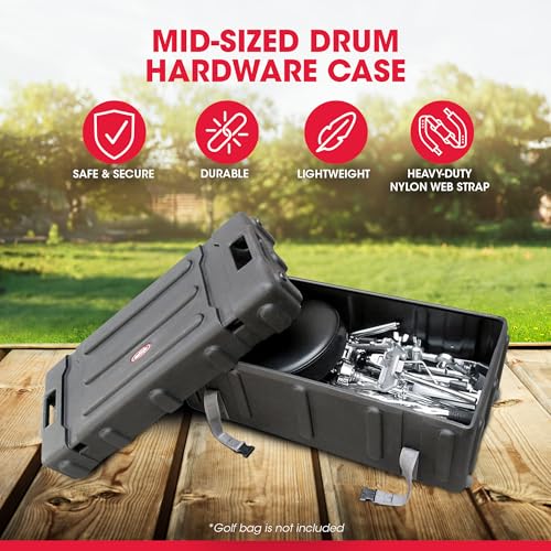 image for SKB 1SKB-DH3315W Durable Plastic Mid Sized Drum Hardware Case with Con