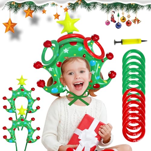 Christmas Party Toss Game, Christmas Games Eve Box Fillers Xmas Stocking Stuffers Gadgets, Funny Secret Santa Gifts for Kids Adults.