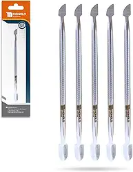 Kit 5 Espátula Cutícula Unha Manicure Empurrador Raspador Profissional Aço Inox Premium MONOLO