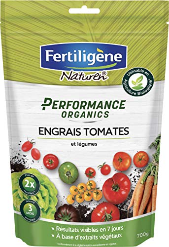 Fertiligene Engrais Tomates et Légumes Performance Organics, 700gr