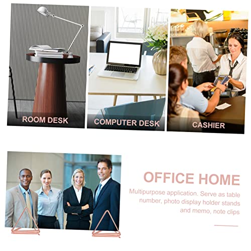 TOGEVAL 25 Pçs Suporte De Memorando Triangular Suporte De Receita Suporte De Clipe De Memorando Supo