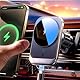 LISEN für Magsafe Autohalterung 15W Handyhalterung Auto mit Ladefunktion, Kfz-Handyhalterung Auto mit Ladefunktion Apple Magsafe, Ladegerät Magsafe autohalterung für iPhone 15/14/13/12