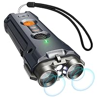 Anti Bell Gerät für Hunde, Antibell Ultraschall Gerät mit Stroboskop Taschenlampe Hundebell Kontrollgeräte Tragbar Stopp Hundebell Wiederaufladbares Anti Bellen Gerät für Kleine Mittel Große Hunde