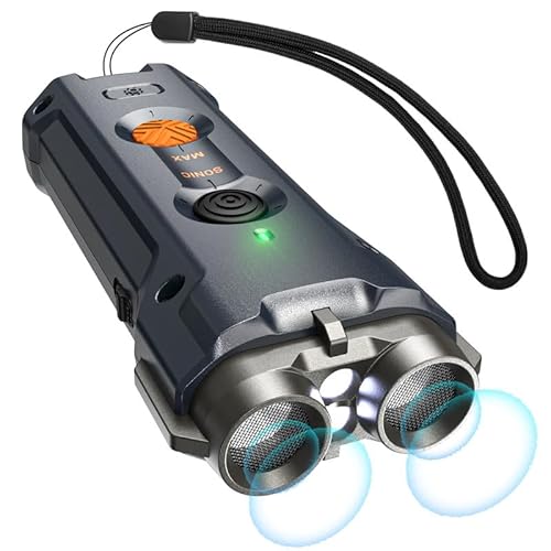 Anti Bell Gerät für Hunde, Antibell Ultraschall Gerät mit Stroboskop Taschenlampe Hundebell Kontrollgeräte Tragbar Stopp Hundebell Wiederaufladbares Anti Bellen Gerät für Kleine Mittel Große Hunde