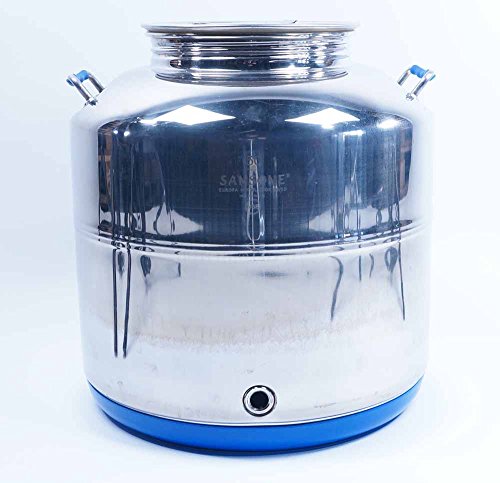 Edelstahlkanne 50 Liter mit Schraubdeckel für Spirituosen, Wasser, Öl uvm Cover