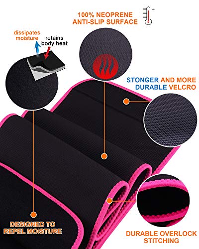 Ceinture De Sudation WIN.MAX – Néoprène 5 Mm – Effet Sauna – Avec Brassard Sport – Homme Et Femme – Taille M/L