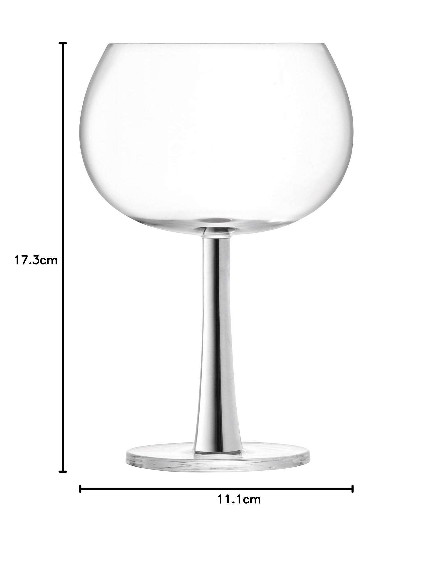 LSA International Bicchieri Da Vino Mia 350 Ml - Set Da 4, Vetro Soffiato A Bocca, Decorati A Mano - 4