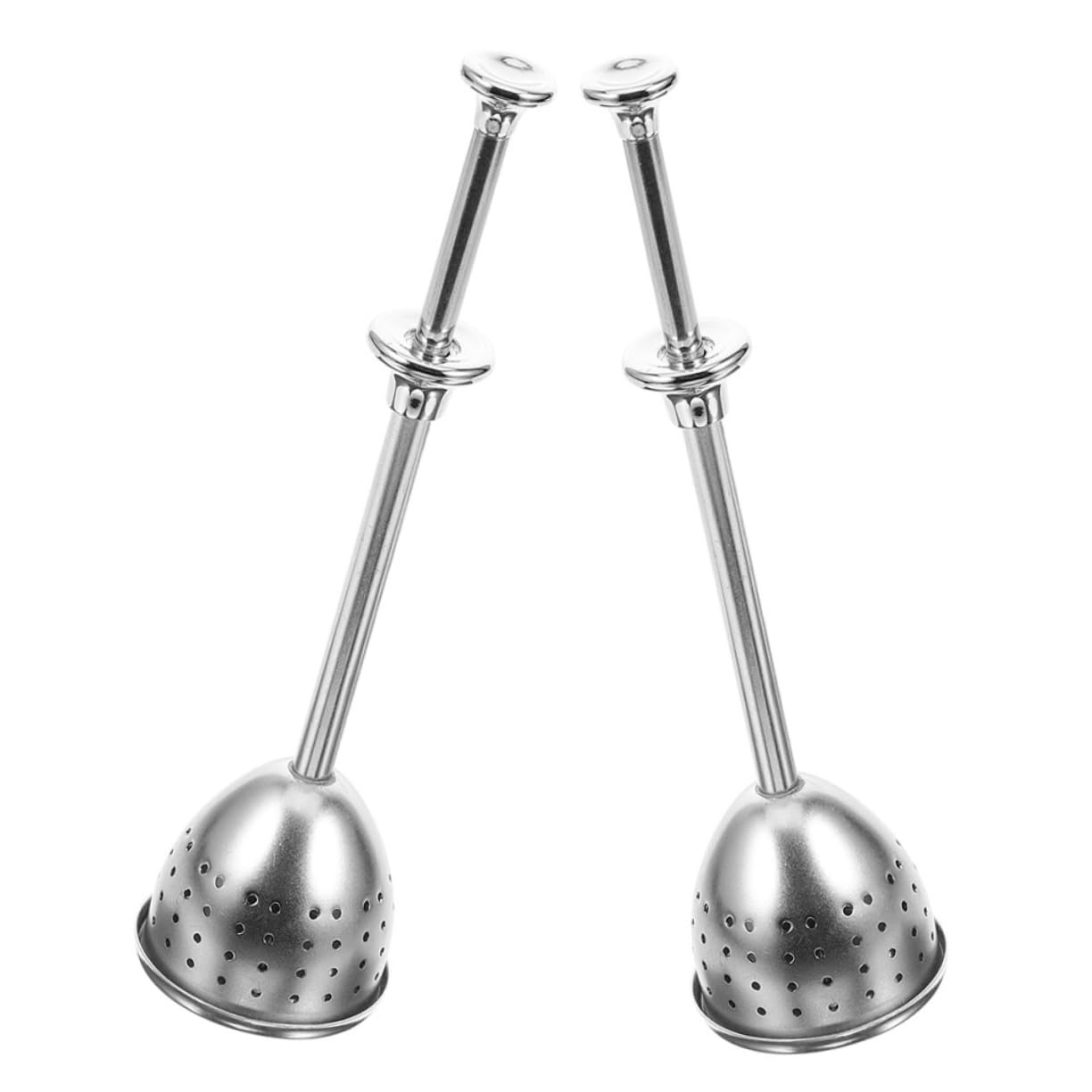 OUNONA 2Pcs Stainless Steel Tea Infuser Fine Mesh Loose Leaf Tea Strainers Stainless Steel for Natural Fine Filtering and Enjoyable Tea Experience