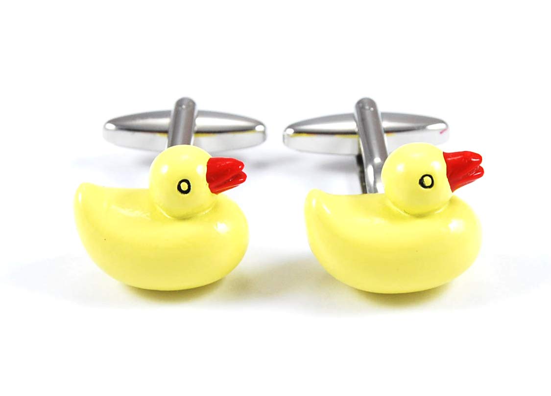 Gemelolandia | Gemelos Patito Goma Gemelos Originales Para Camisas | Para Hombres y Niños | Regalos Para Bodas, Comuniones, Bautizos y Otros Eventos | Diferentes Modelos Para Cada Ocasión