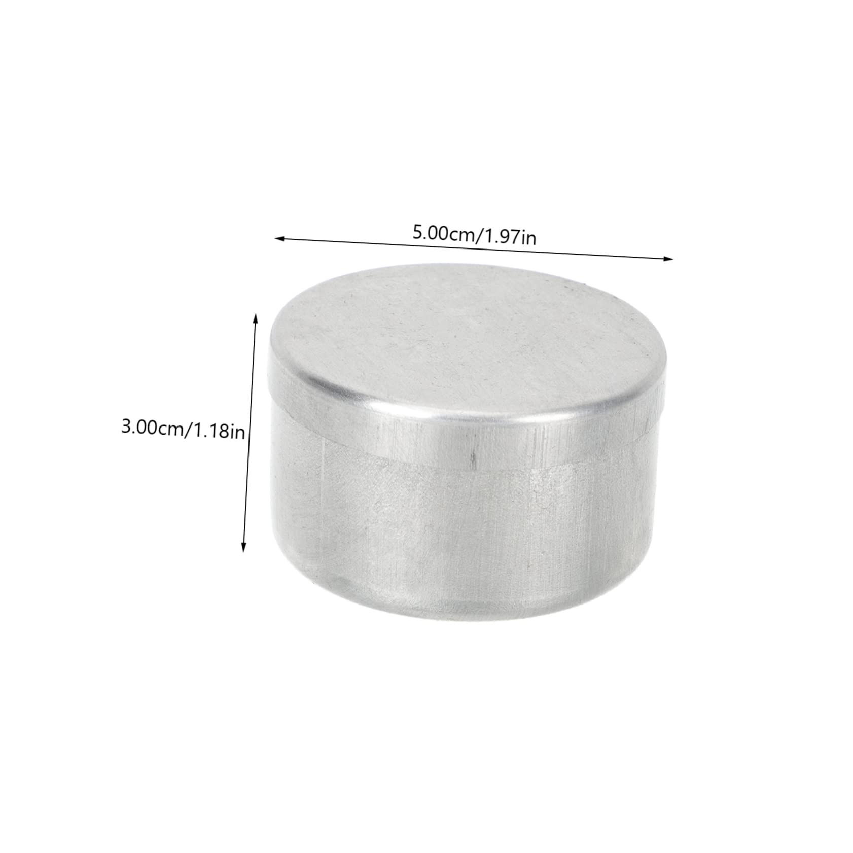 HAPINARY 9pcs Aluminum Round Sample Jars Soil Weighing Holder Metal Empty Tin Cans Safe for Lab and Classroom