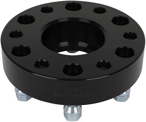 Miniatura 9 de SCITOO 4 espaciadores de rueda de 6 x 5.5 pulgadas, calibre de 1.5 pulgadas, pernos de 3.063 in, espaciadores de rueda de 6 lengüetas de 14 x 1.5,
