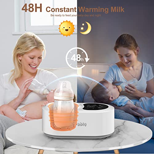 Hopebig Bottle Warmer Upgraded 7-In-1 Water-Free Bottle Warmer For Breastmilk Or Formula Baby Bottle Warmer Milk Warmer With Led Display Accurate Precise Temperature Control And Timer #TOP5