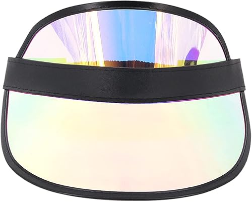Miniatura 68 de Surkat Viseras solares transparentes de plástico con protección UV, sombrero para la cabeza, sombrero para golf, tenis, playa, ciclismo 1 paquete