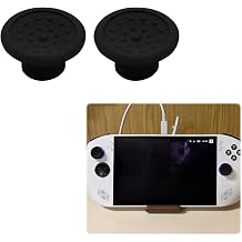 Thumbstick Caps Compatible with Legion Go S, Anti-Slip Joystick Covers Replacement, for Handheld Console Gaming Black-Concave