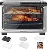 COSORI 11-in-1 26-Quart Ceramic Air Fryer Toaster Oven Combo + Splatter Guard, Keep Your Oven Clean from Oil & Smoke