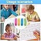 QOMJUFA 24 Stück Schreibhilfe für Stift Kinder, Stifthaltung Hilfe Kinder Silikon Schreibhilfe Stifthaltung Ergonomische Stifte Kinder für Linkshänder oder Rechtshänder