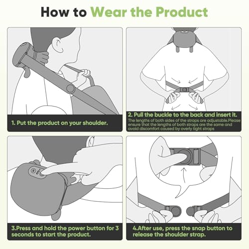 Image of Bionic Heated Massager Shiatsu Wireless Portable Neck and Back Massager, Deep Tissue Kneading Shoulder Massager for Pain Relief Simulated Human Hand Design